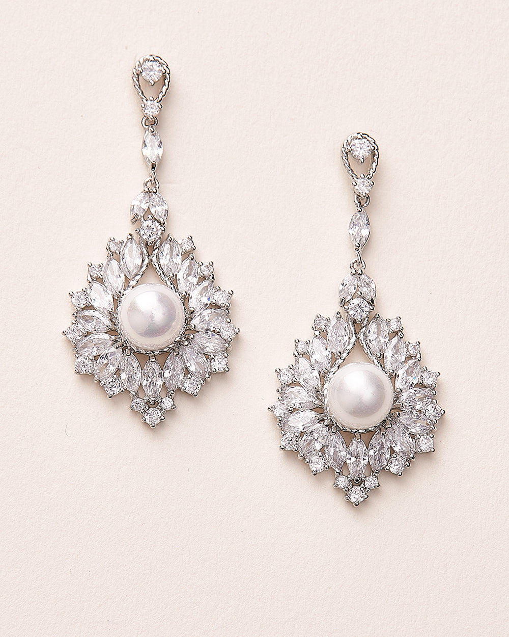 Avery Pearl Statement Earrings - Shop Bridal Jewelry | Dareth Colburn