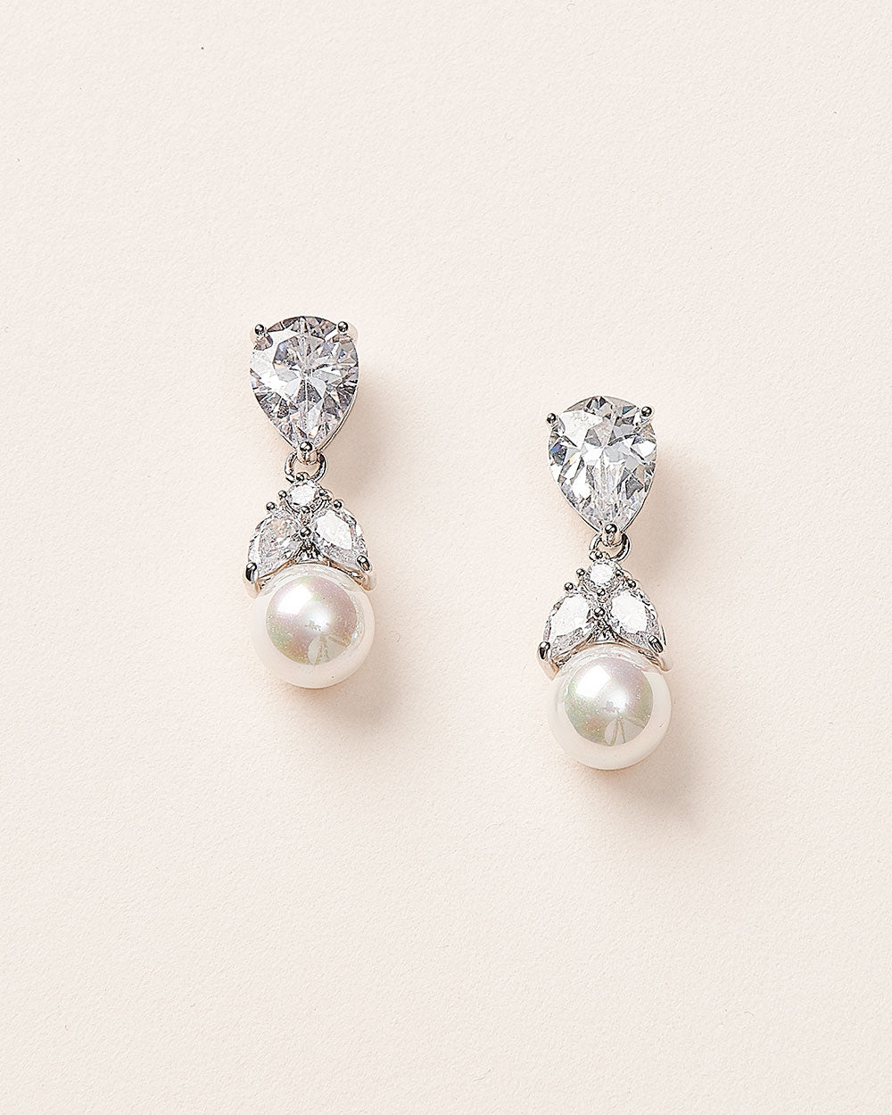 3 Pearl Drop Earring Pearl Dangle Earring Bridal Earrings Long