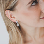 Pearl Dangle Wedding Earrings