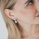 Pearl Dangle Wedding Earrings