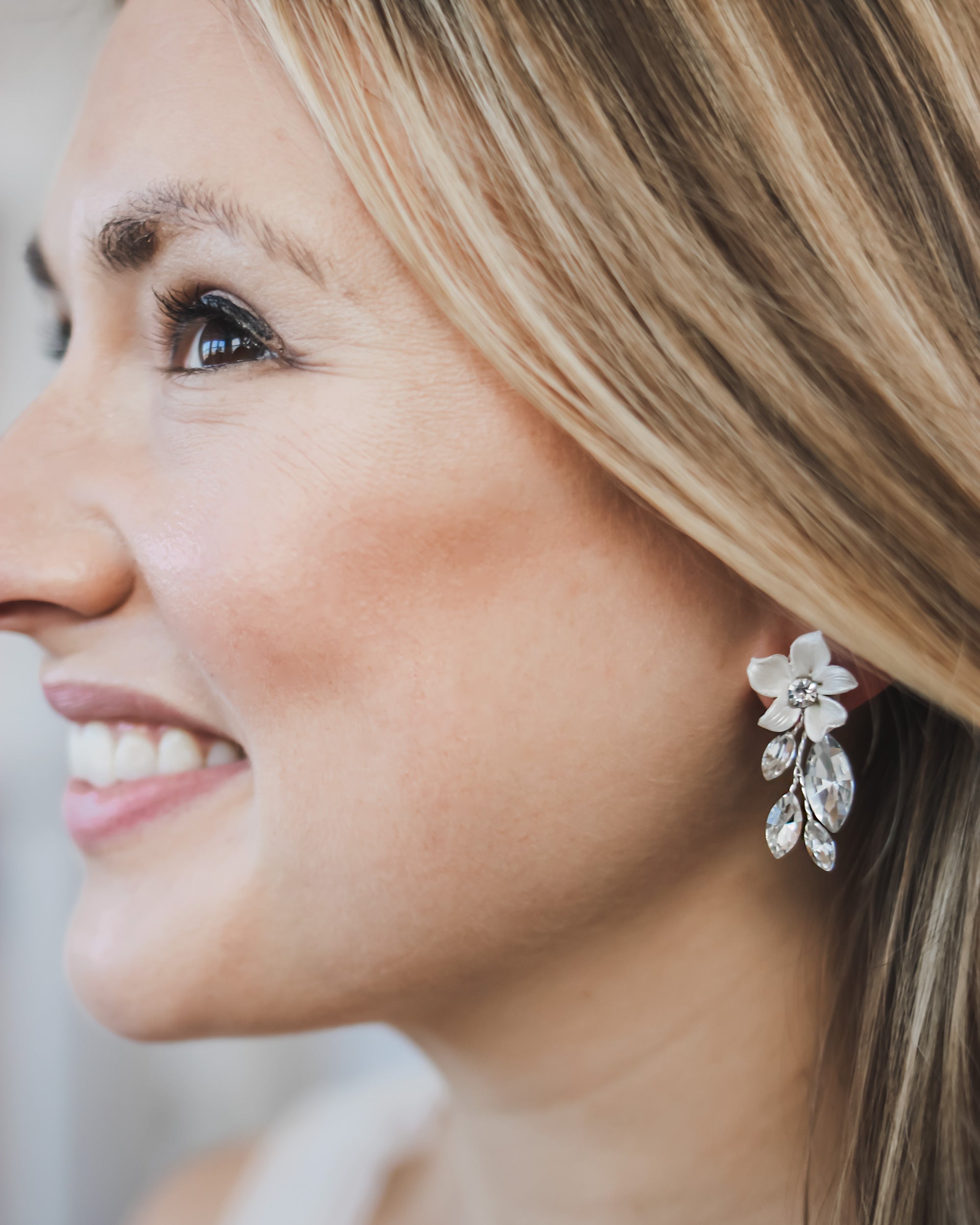 Floral Wedding Earrings