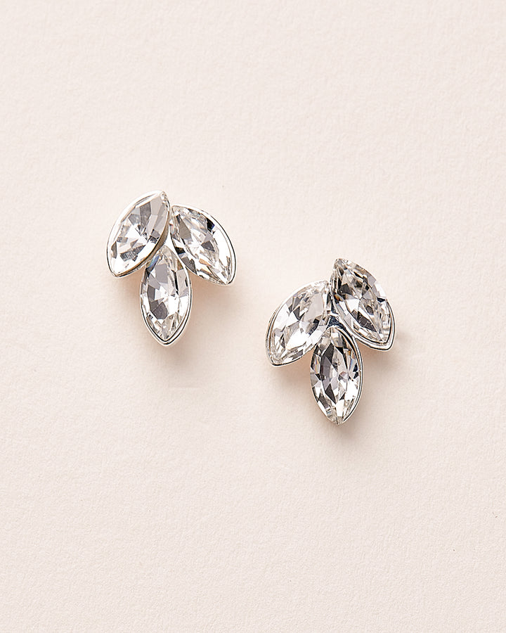 Leaf Rhinestone Earrings