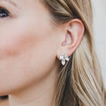 Small leaf earrings