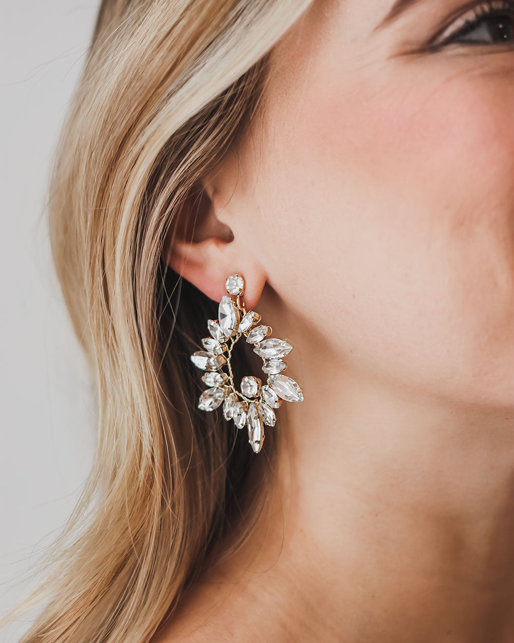 Gold Statement Bridal Earrings