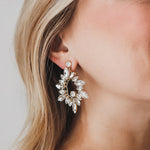 Gold Statement Bridal Earrings