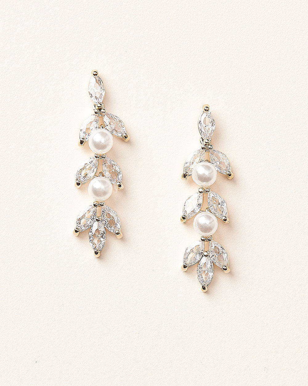 Gold Wedding Earrings