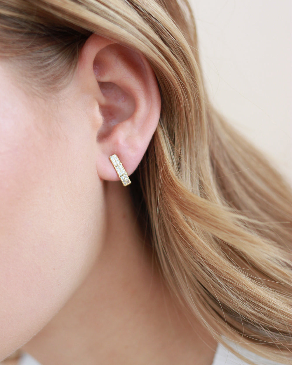 Gold Clip on Earrings