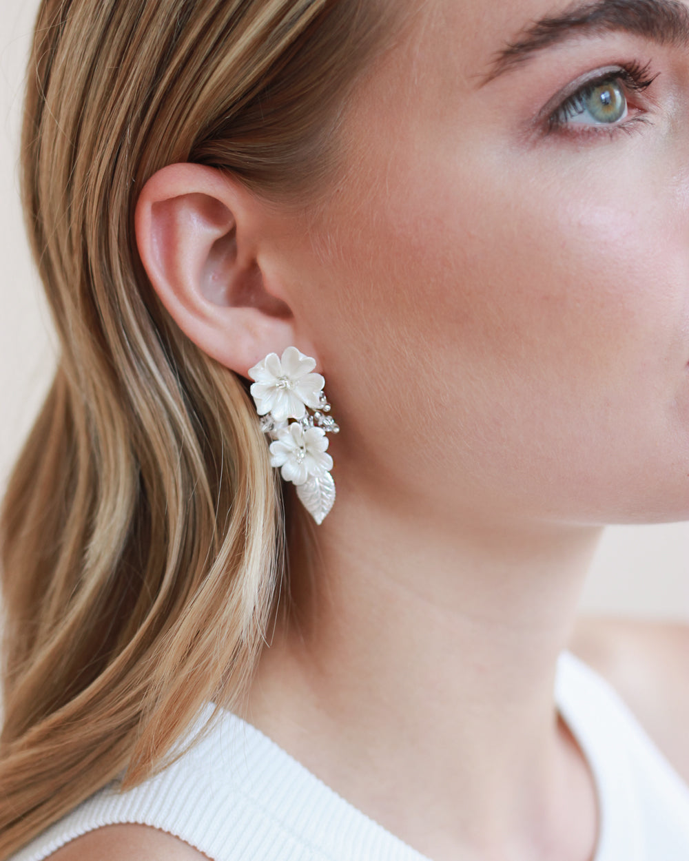 Floral Wedding Earrings