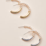 Pearl Hoop Earrings