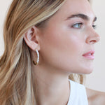 Pearl Hoop Earrings 