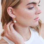 Pearl Hoop Earrings