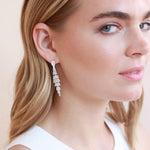 Wedding Dangle Earrings CZ