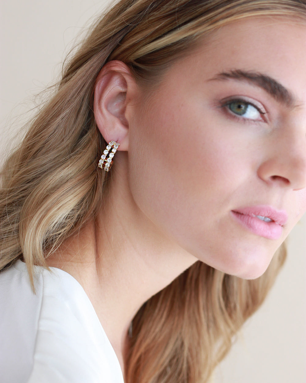 Hoop Earrings CZ