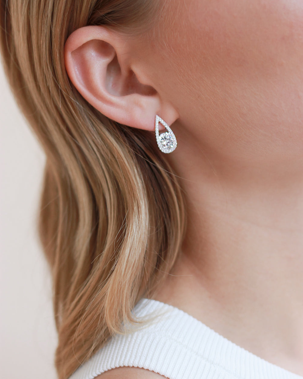 CZ Stud Earring Wedding