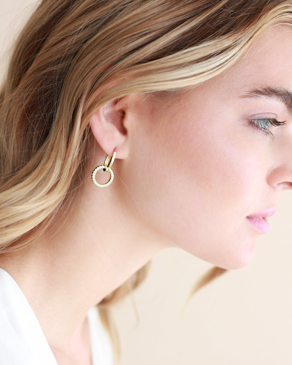 Gold Huggies Earrings