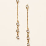 Gold Dangle Earrings Thin