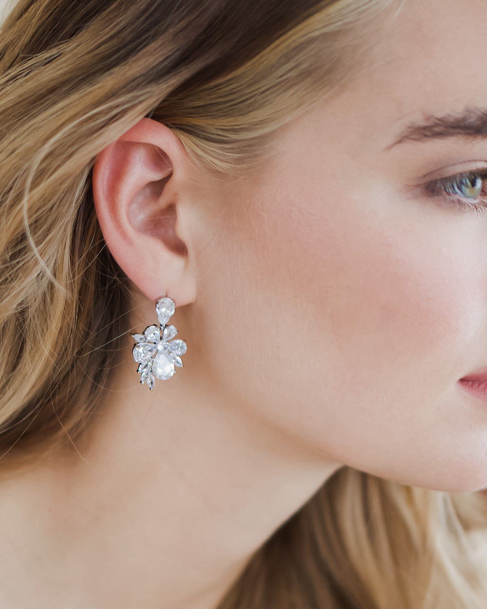 Floral Bridal Earrings