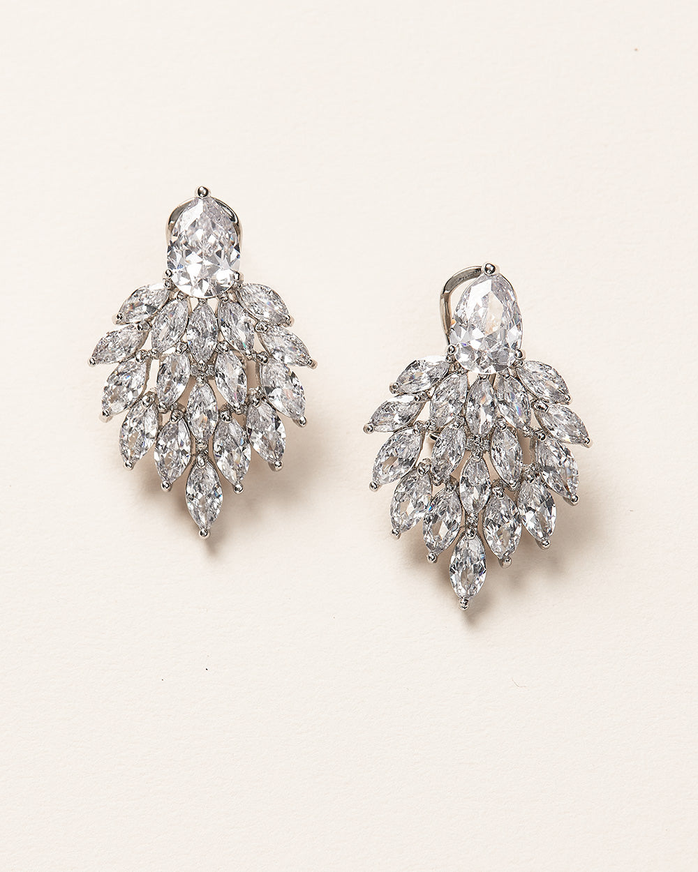 CZ Cluster Earrings