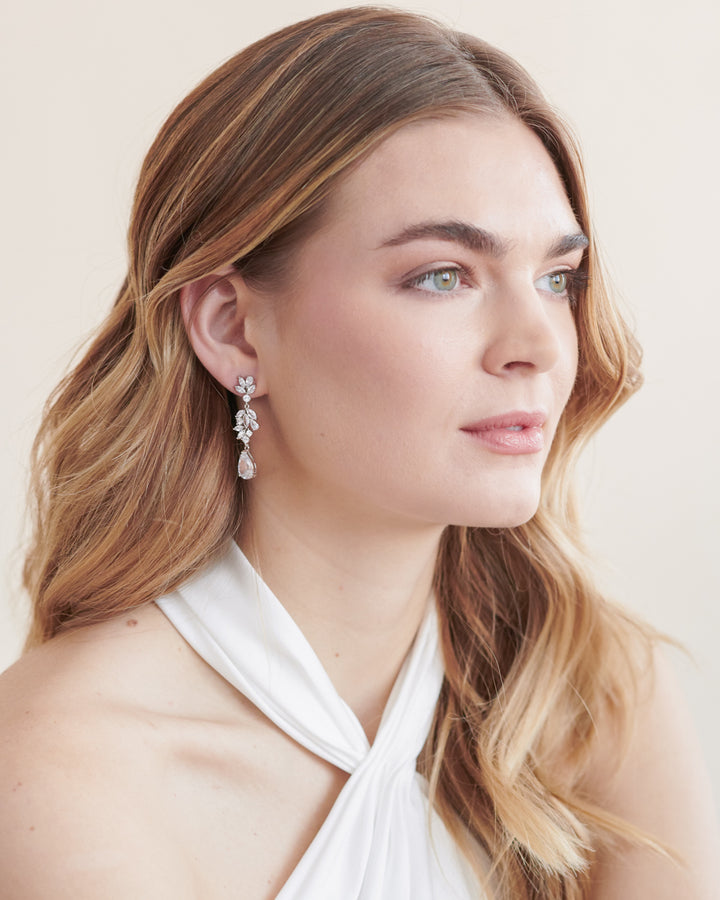 Helena CZ Dangle Earrings