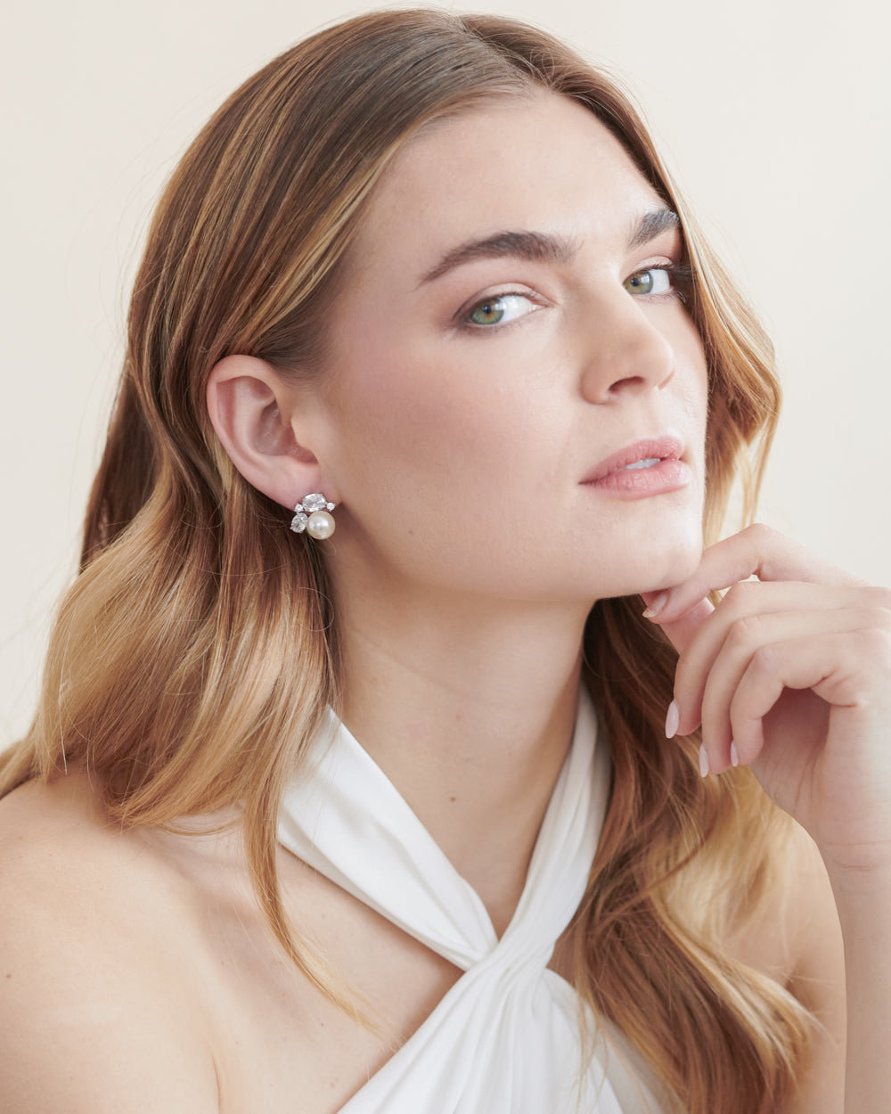 Laura Pearl Studs Earrings
