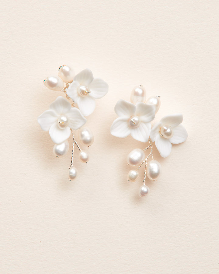 Kara Pearl Earrings - Shop Wedding Earrings | Dareth Colburn