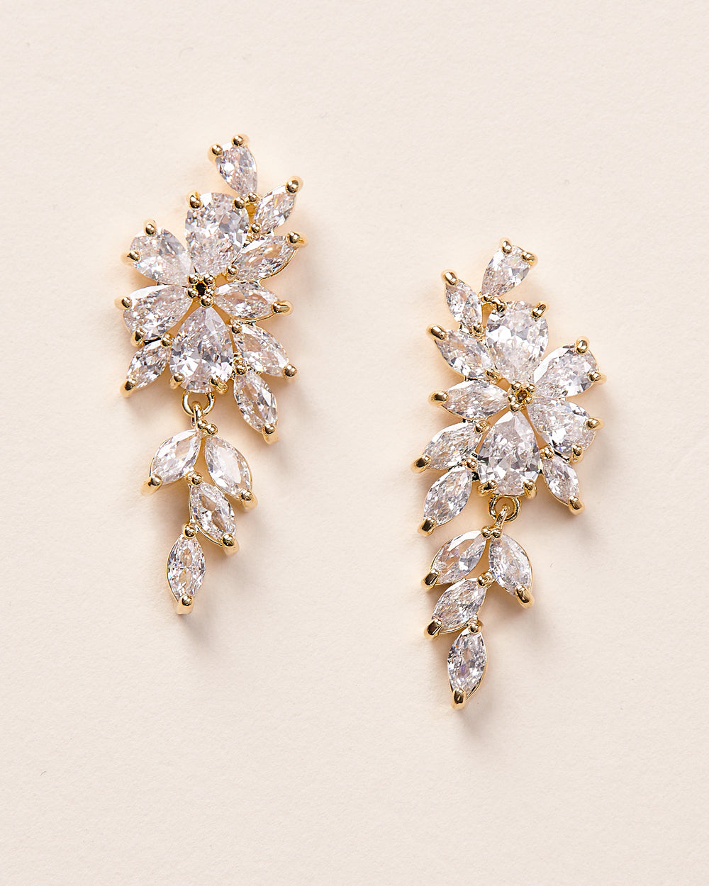 Gold Wedding Earrings
