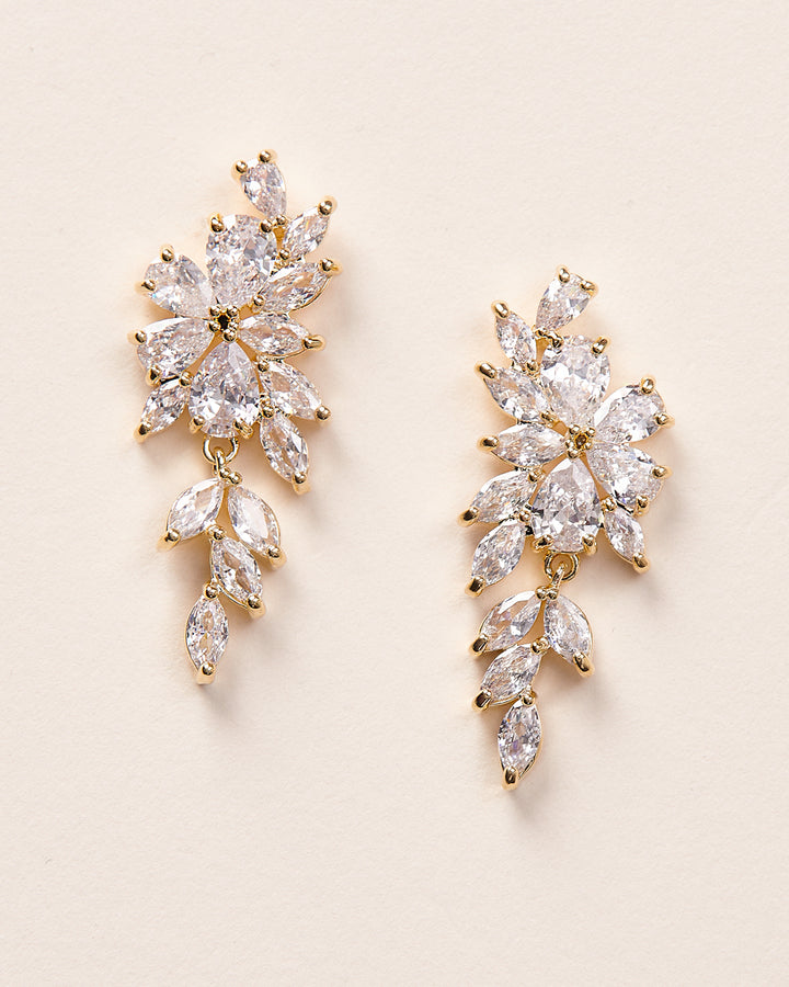 Vivian CZ Bridal Earrings - Shop Wedding Jewelry | Dareth Colburn