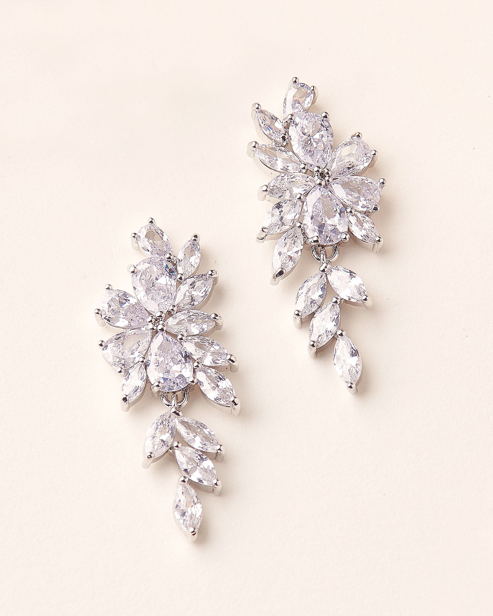 CZ Wedding Earrings