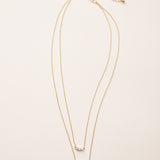 Gold two layer necklace