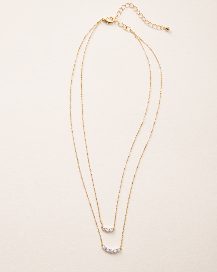 Gold two layer necklace
