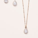 Rose Gold Bridesmaid Jewelry Set