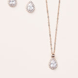 Rose Gold Bridesmaid Jewelry Set