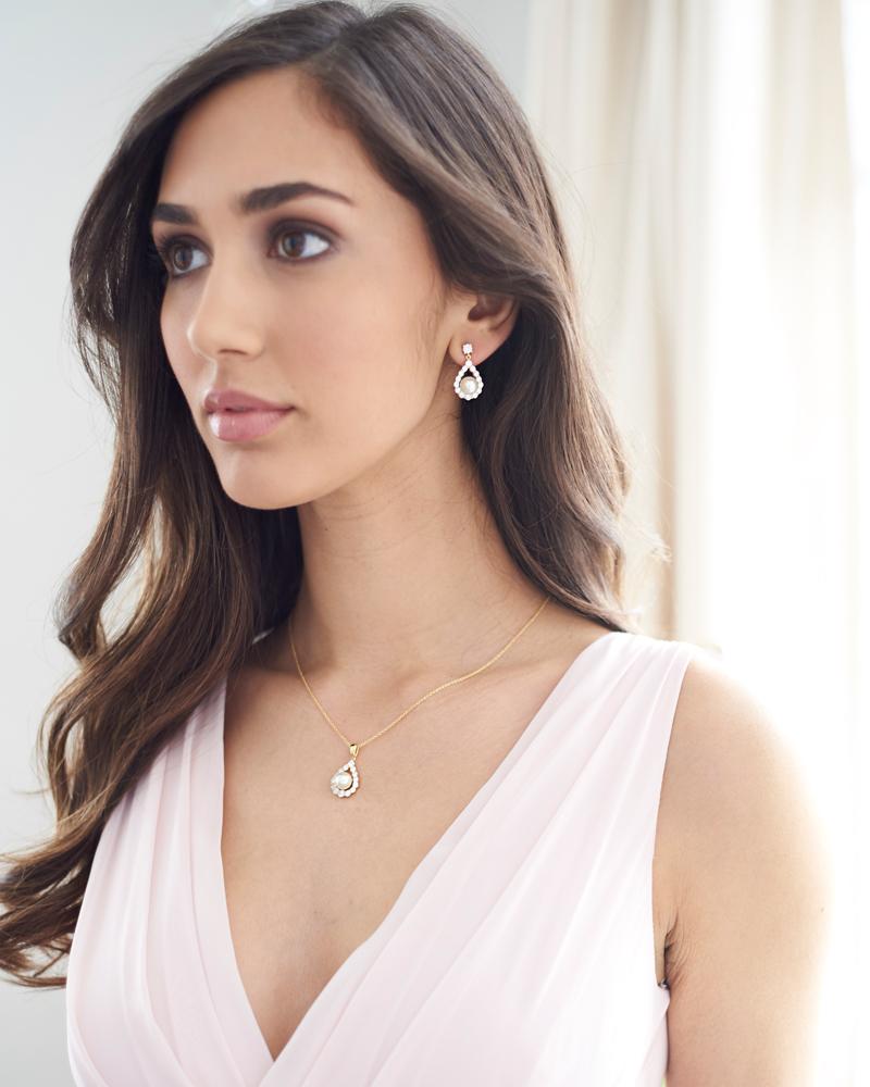 Pearl Wedding Jewelry Set