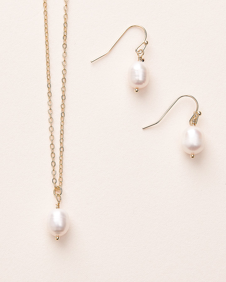 Gold Pearl Bridesmaid Jewelry