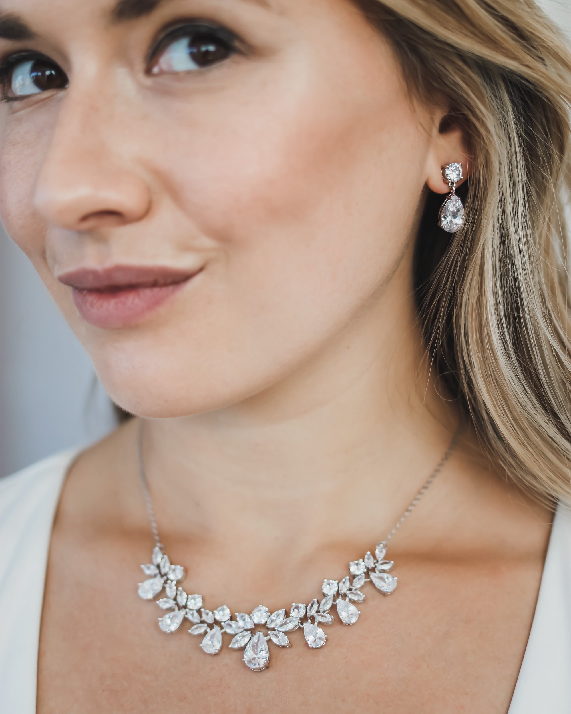CZ Wedding Necklace 