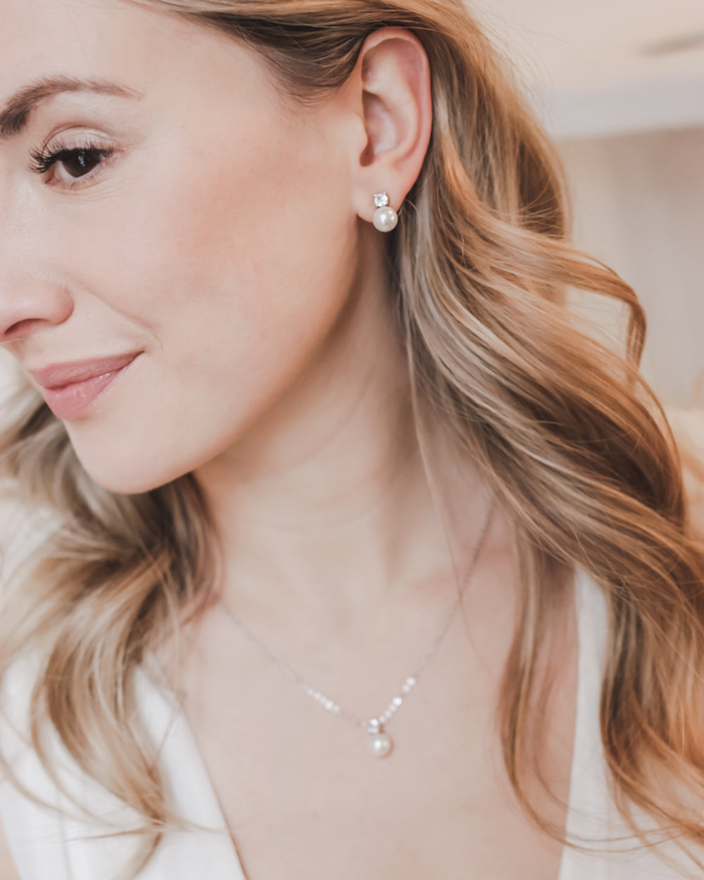 Simple Pearl Drop Bridesmaid Set