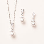 Pearl Pendant Bridal Jewelry Set 