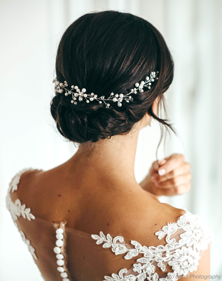 Pearl Floral Hair Vine