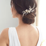 Gold Freshwater Pearl Wedding Comb