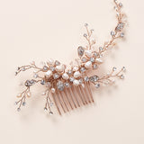 Rose Gold Wedding Comb