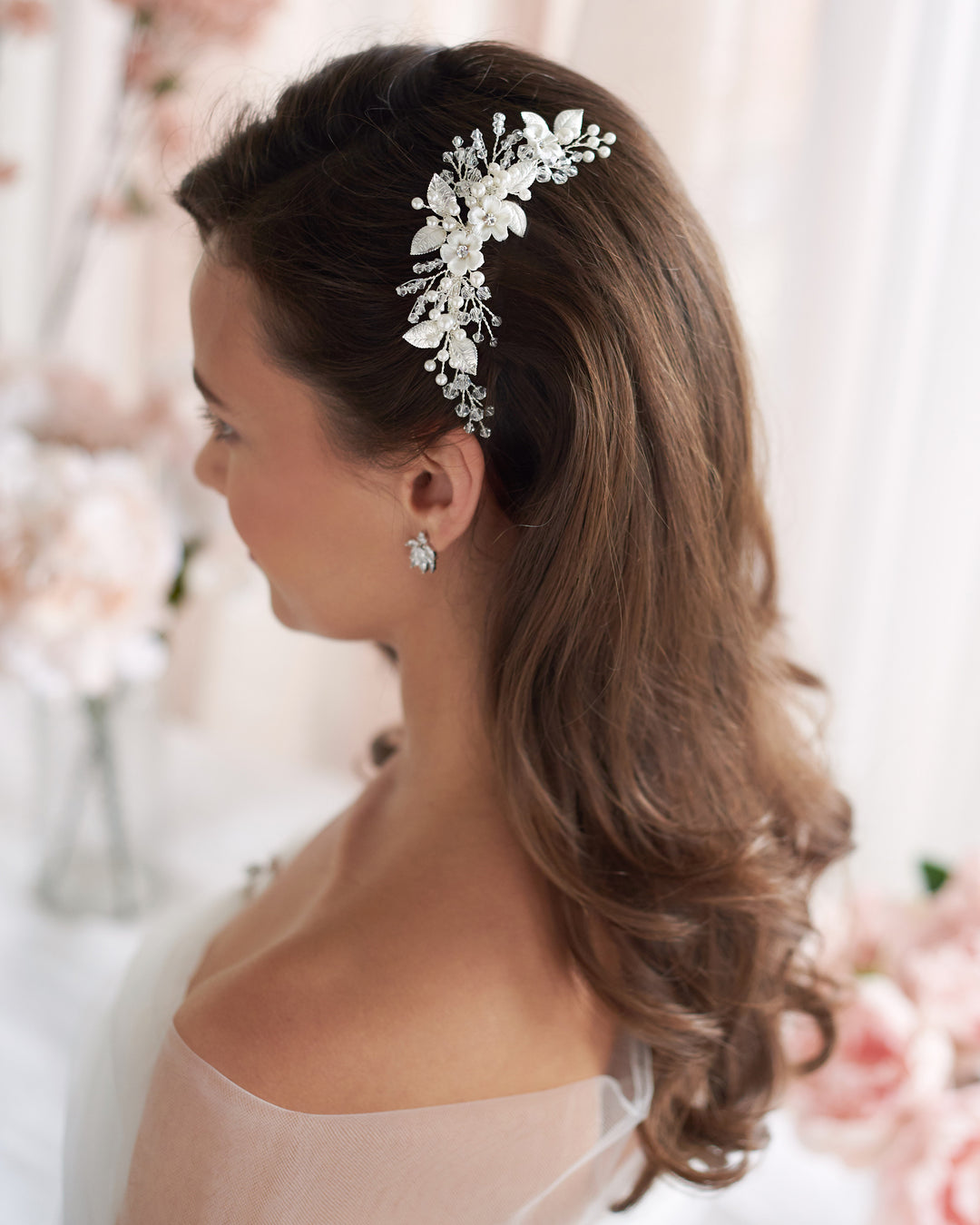 Bridal Comb Floral