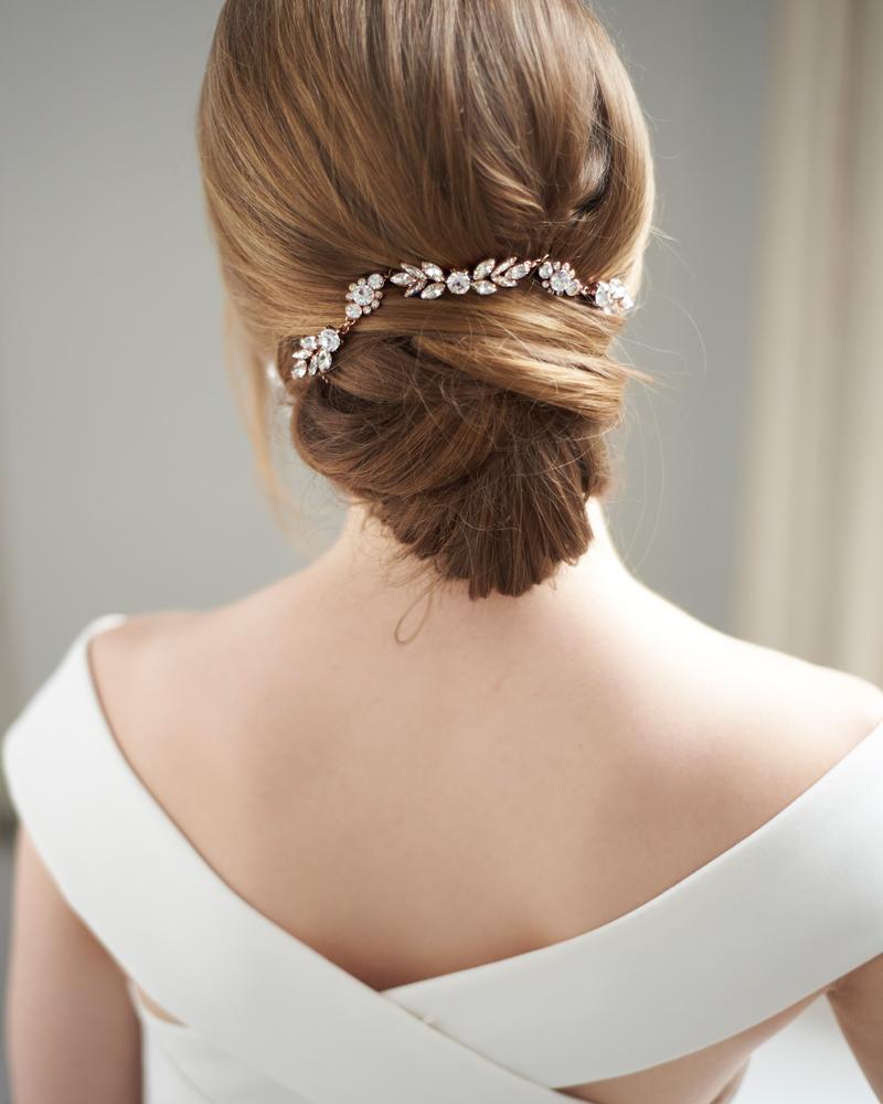 Rose Gold Bridal Headpiece
