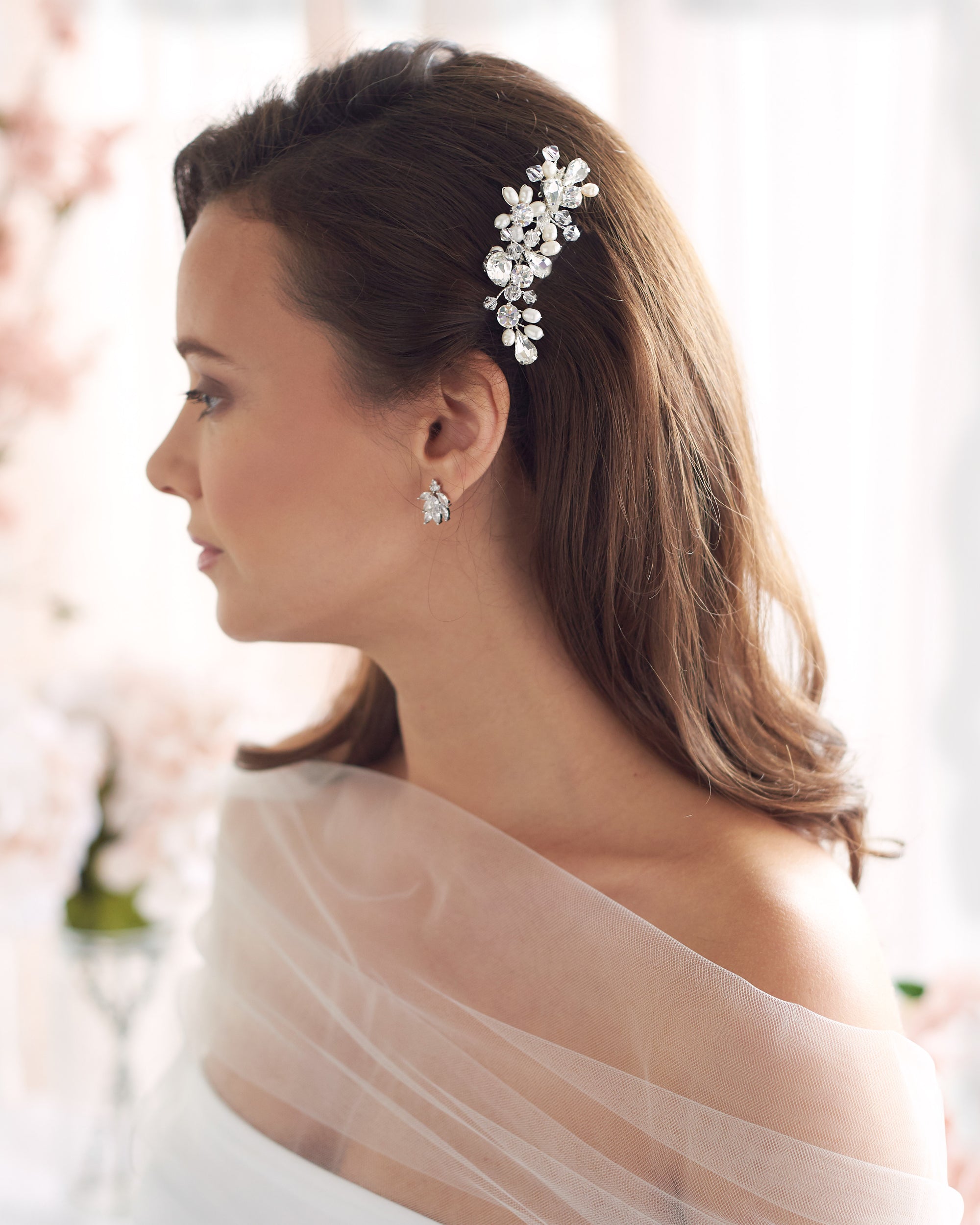 Wedding Comb with Pearls