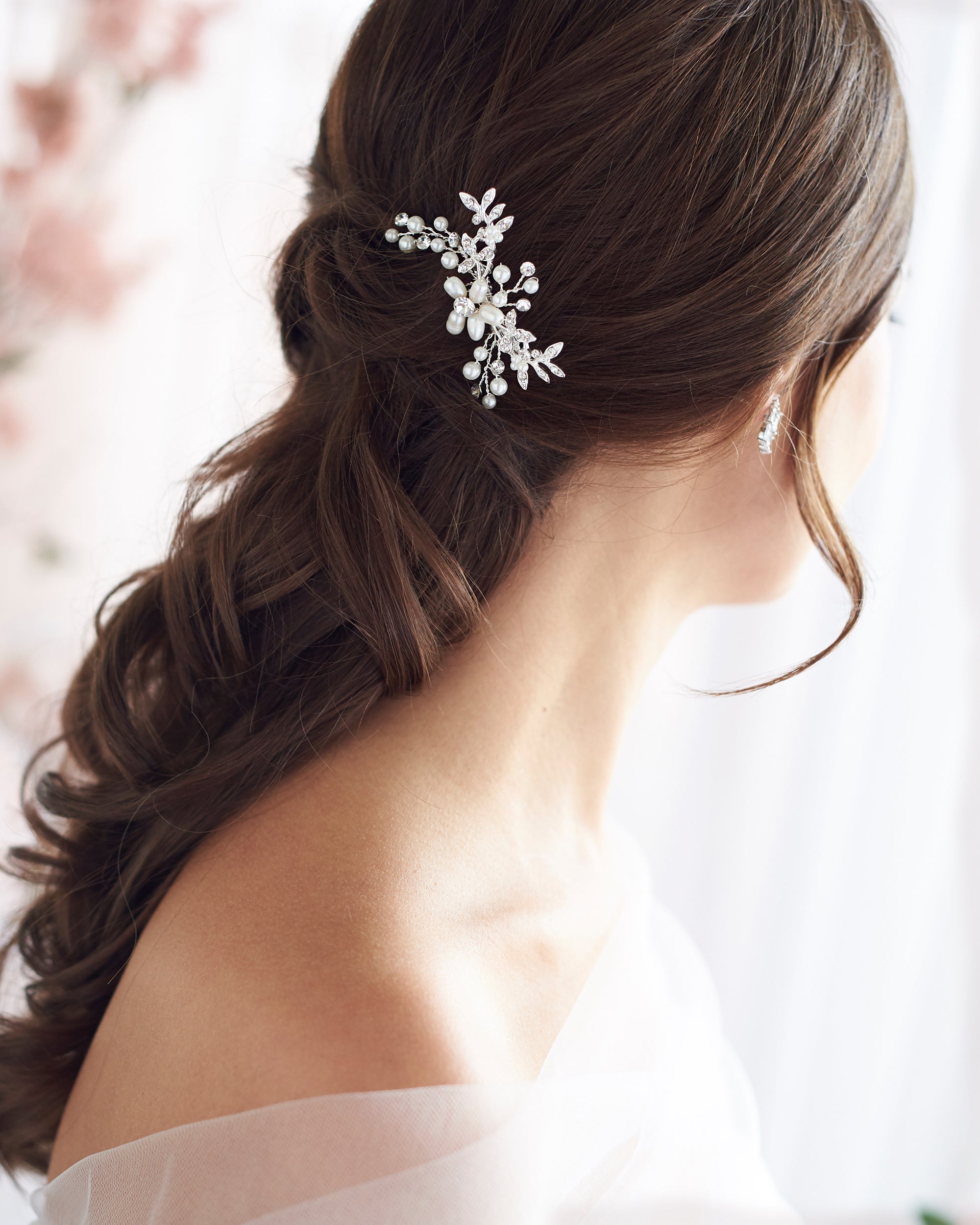 Small Pearl Wedding comb