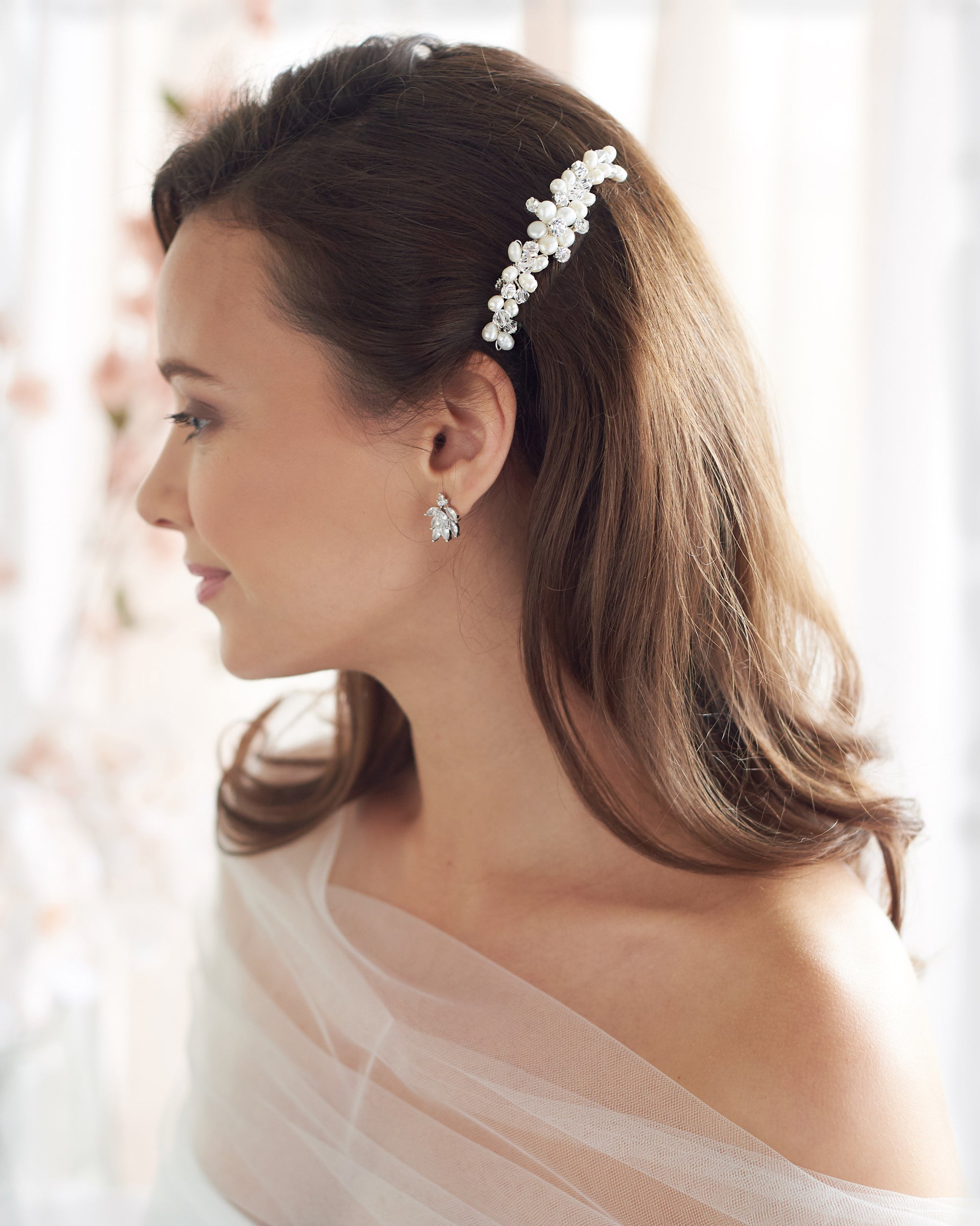 Small Pearl Wedding comb