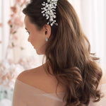 Crystal Floral Comb Wedding