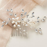 Floral Pearl Bridal Comb