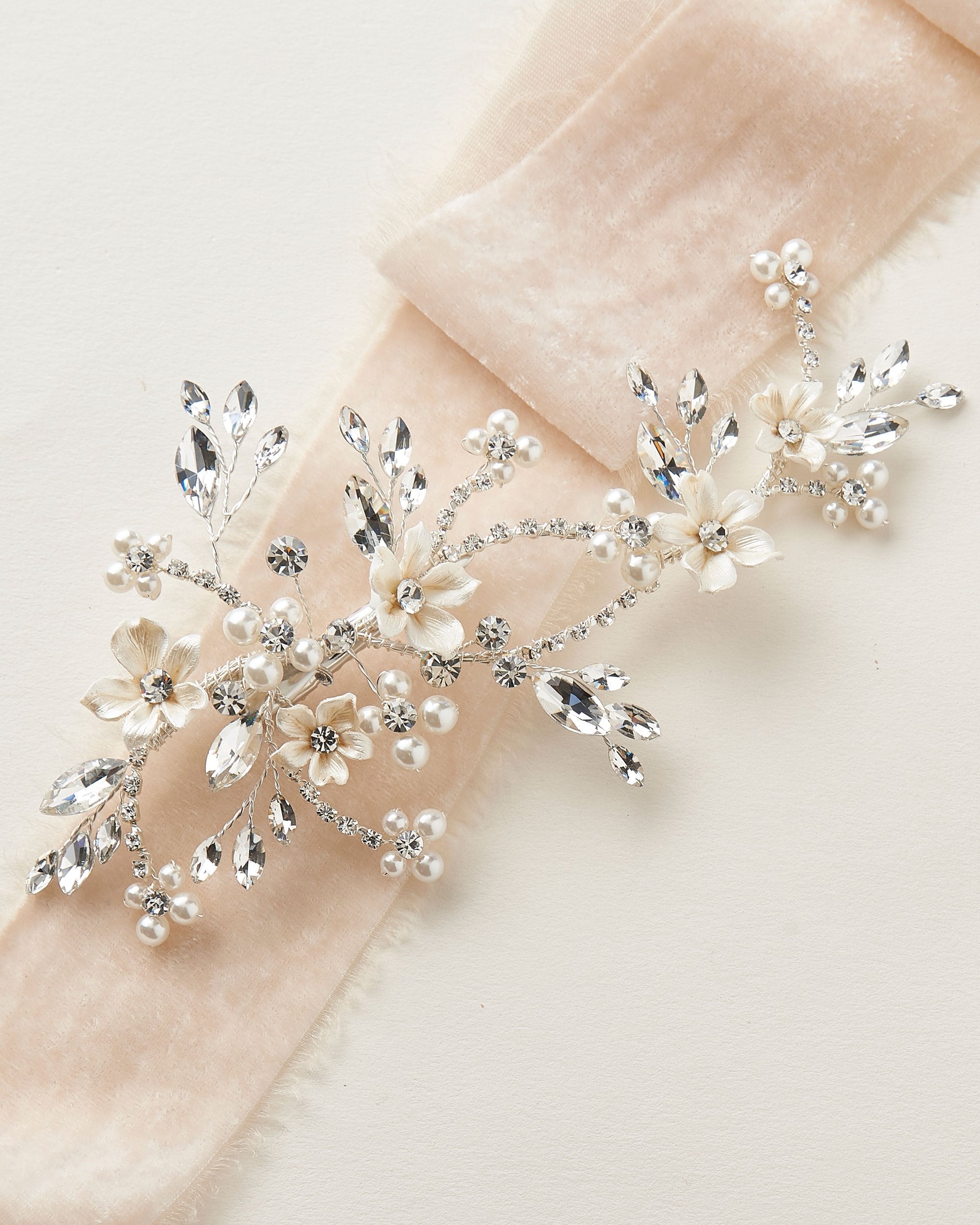 Floral Wedding Hair Clip