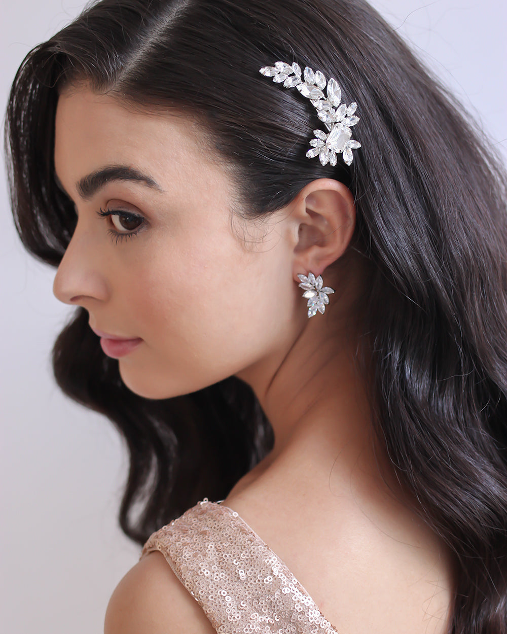 Silver Bridal Comb