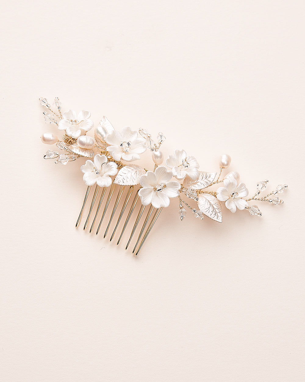 Pearl and Crystal Bridal Hair Comb